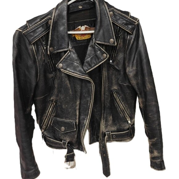 Vintage 90's Harley-Davidson Leather Jacket – Size S - Picture 4 of 5